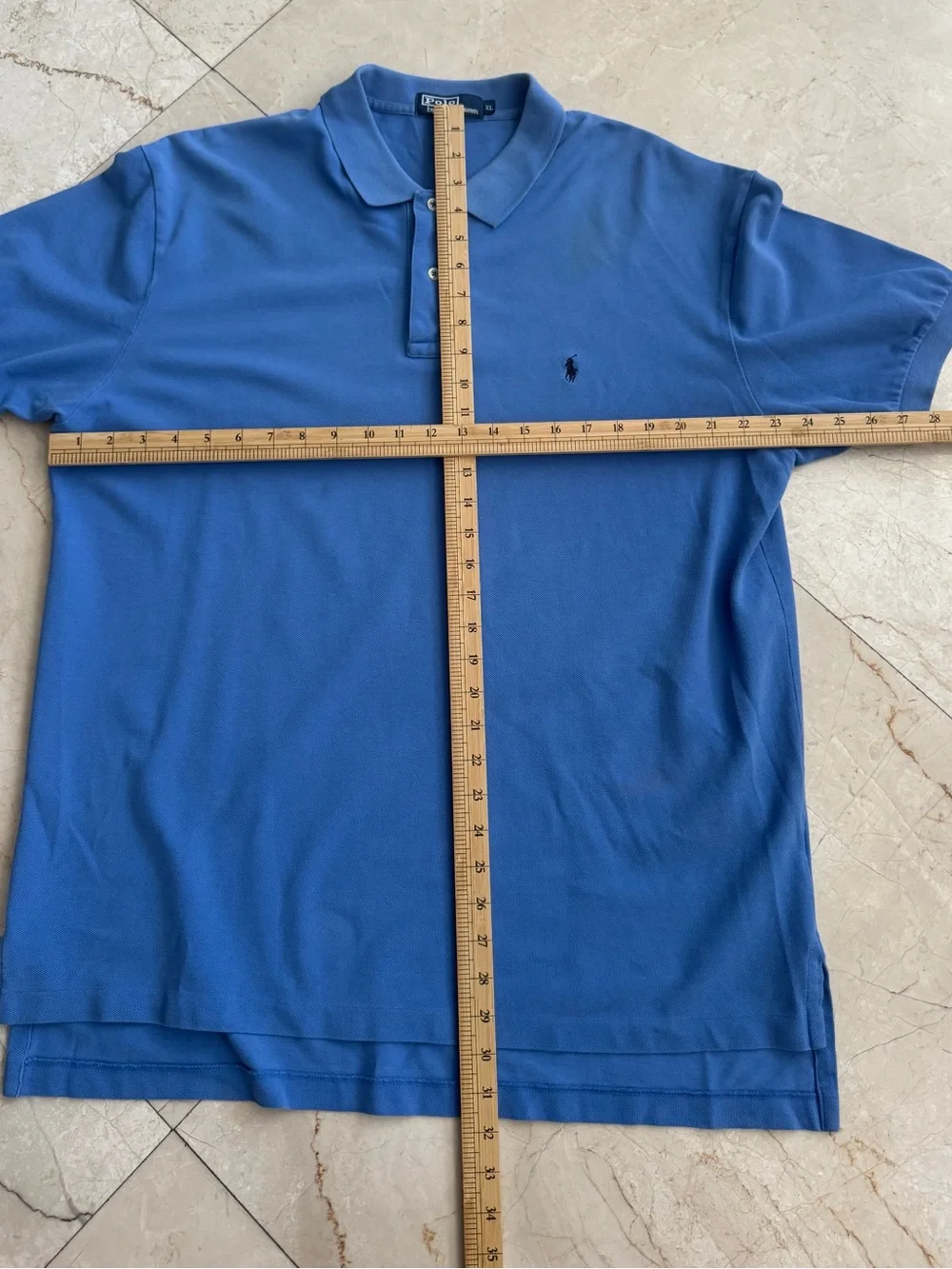 Ralph Lauren Men's Blue Polo with Signature Pony